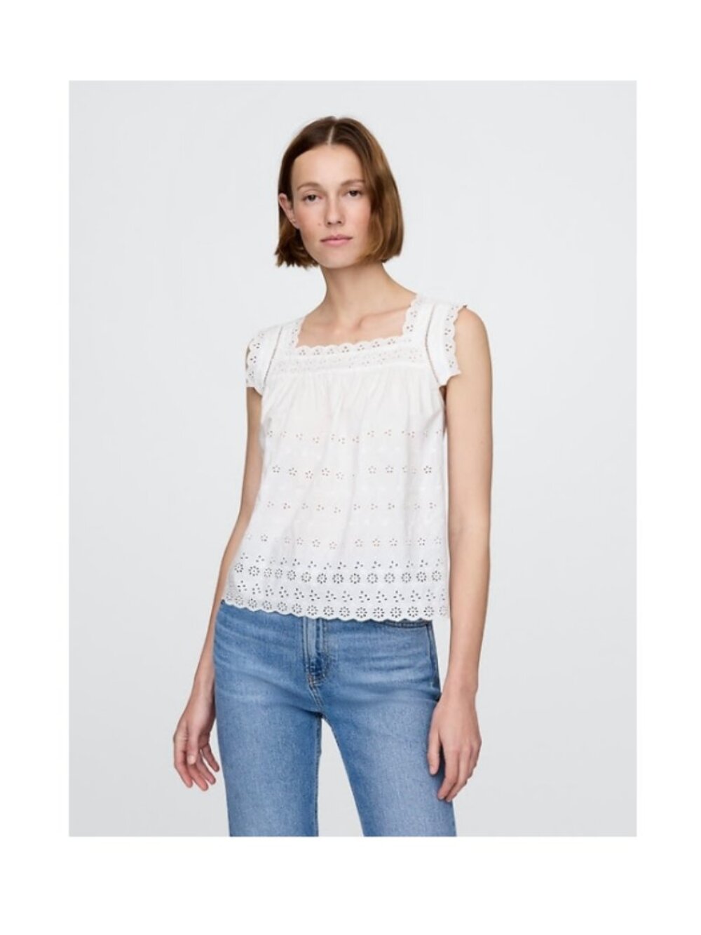 Gap × DÔEN Eyelet Tank Top size S NWT
